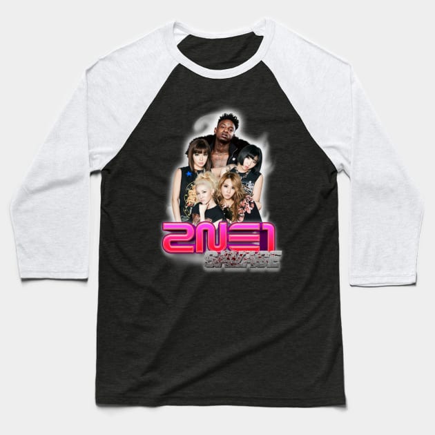 2ne1 Savage Baseball T-Shirt by 730